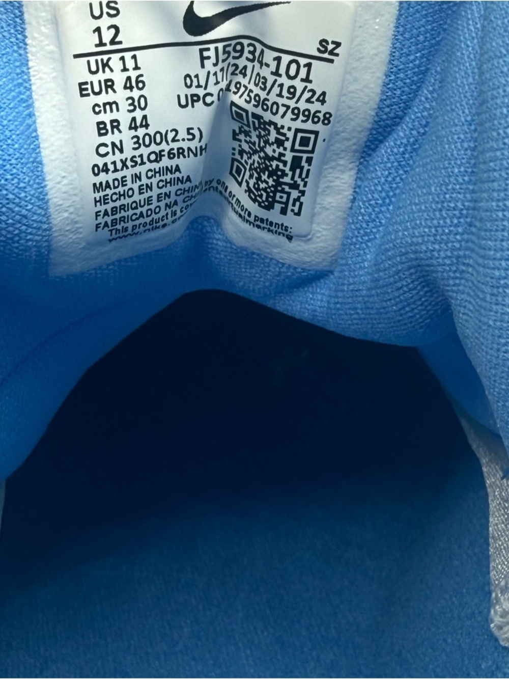 Nike Air Jordan 9 Retro Low G Golf UNC University Blue White FJ5934-101 Men’s - Picture 12 of 12